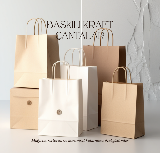 Baskılı Kraft Poşetler