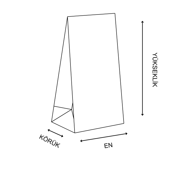 Baskısız Kraft Torba 12×22×29 250 Ad.