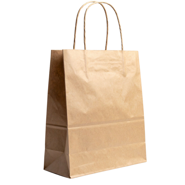 Baskısız Büküm Sap Kraft Çanta 12×25×31 250 AD.